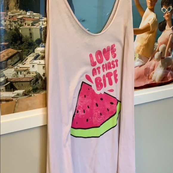 💕x2HP💕Wildfox Love at first bite watermelon Indiana Tank top - Picture 5 of 9